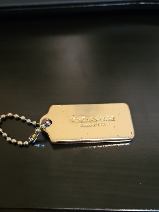 Coach Handbags - COACH Gold Metal Bag/Purse Tag with Chain